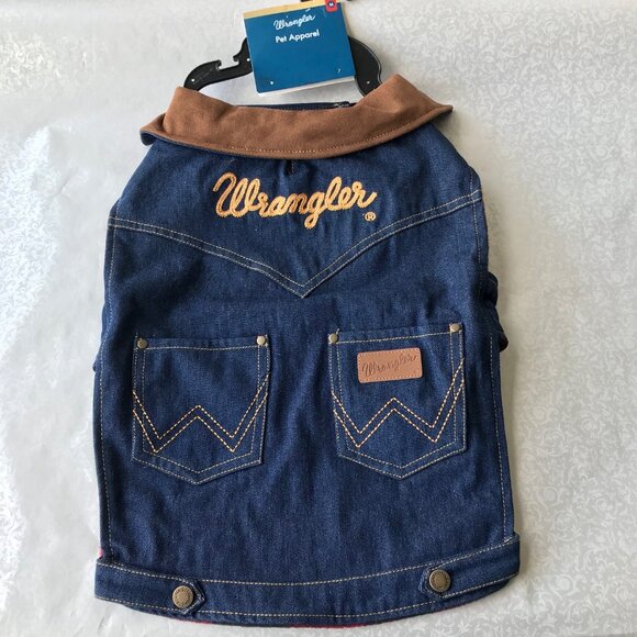 Wrangler Dark Denim Dog Jacket with Lining Dark Wash Denim Size : M - Picture 2 of 8